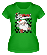 Женская футболка merry christmas фото