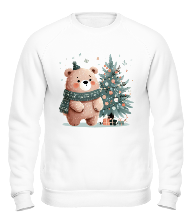 Толстовка без капюшона медвежонок