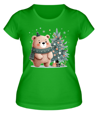 Женская футболка медвежонок