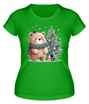 Женская футболка медвежонок фото