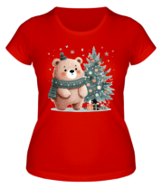 Женская футболка медвежонок фото