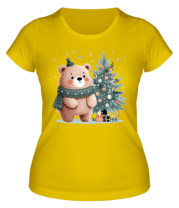 Женская футболка медвежонок фото
