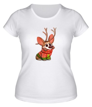 Женская футболка корги