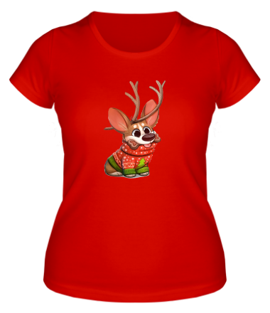 Женская футболка корги