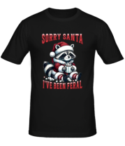 Мужская футболка sorry santa  i ve been feral фото