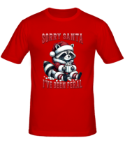 Мужская футболка sorry santa  i ve been feral фото