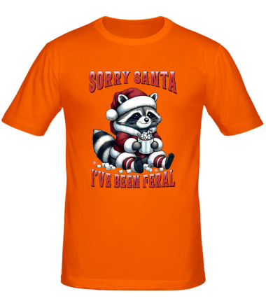Мужская футболка sorry santa  i ve been feral