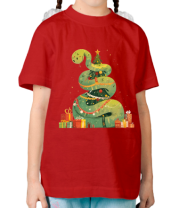 Детская футболка год змеи  фото