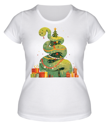 Женская футболка год змеи 