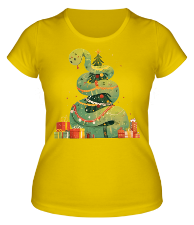 Женская футболка год змеи 