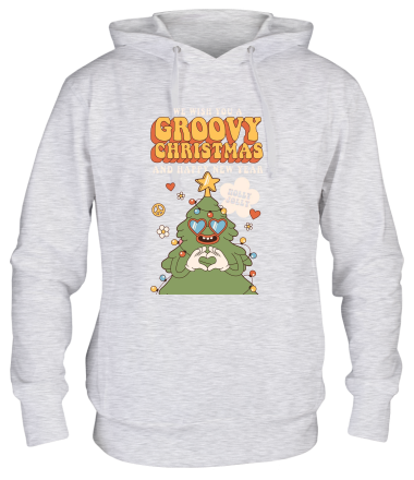 Толстовка худи groovy christmas