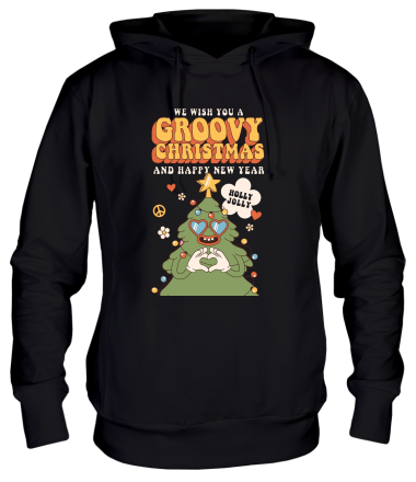 Толстовка худи groovy christmas