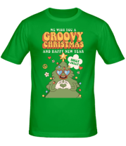 Мужская футболка groovy christmas фото