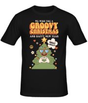 Мужская футболка groovy christmas фото