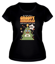 Женская футболка groovy christmas фото