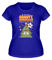 Женская футболка groovy christmas фото