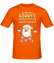 Мужская футболка groovy christmas фото