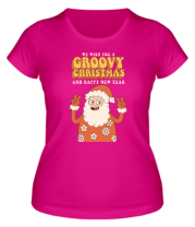 Женская футболка groovy christmas фото