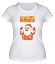 Женская футболка groovy christmas фото