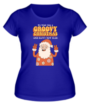Женская футболка groovy christmas фото