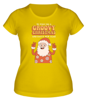 Женская футболка groovy christmas фото