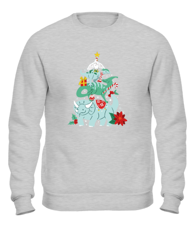Толстовка без капюшона динозавры 