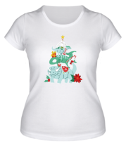 Женская футболка динозавры  фото