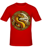 Мужская футболка year of the snake фото