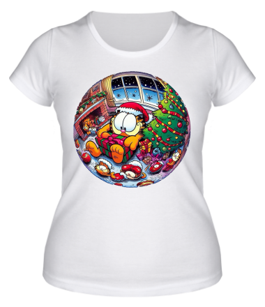 Женская футболка cat