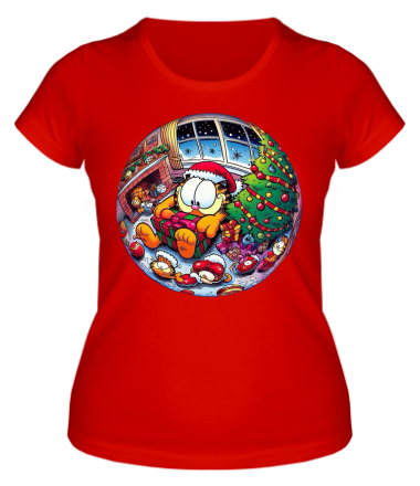 Женская футболка cat