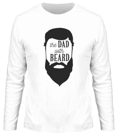 Мужская футболка длинный рукав The Dad with beard