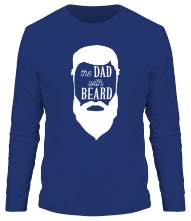 Мужская футболка длинный рукав The Dad with beard