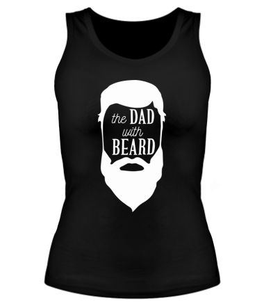 Женская майка борцовка The Dad with beard