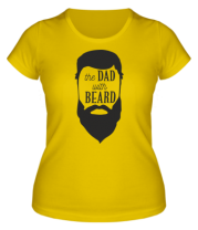 Женская футболка The Dad with beard фото