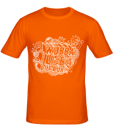 Мужская футболка Wubba Lubba dub dub 