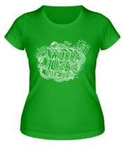 Женская футболка Wubba Lubba dub dub  фото