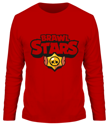 Мужская футболка длинный рукав  Brawl Stars multi-colored