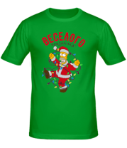 Мужская футболка Веселого праздника фото