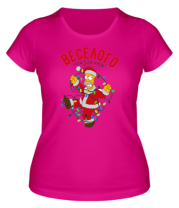 Женская футболка Веселого праздника фото