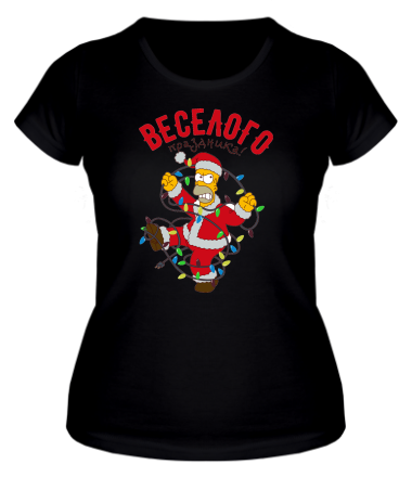 Женская футболка Веселого праздника