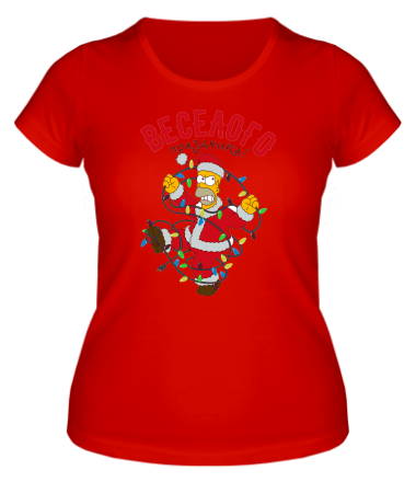 Женская футболка Веселого праздника