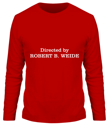 Мужская футболка длинный рукав Directed by Robert B. Weide 