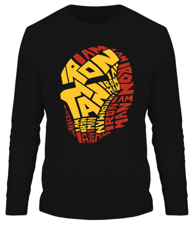 Мужская футболка длинный рукав Iron Man 