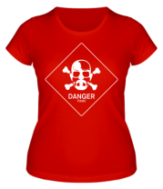 Женская футболка DANGER фото