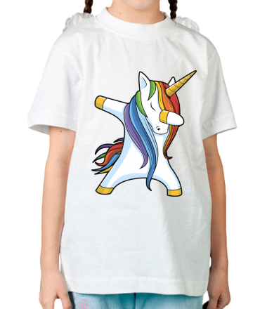 Детская футболка Unicorn dabbing
