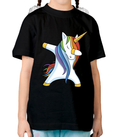Детская футболка Unicorn dabbing