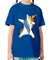 Детская футболка Unicorn dabbing фото