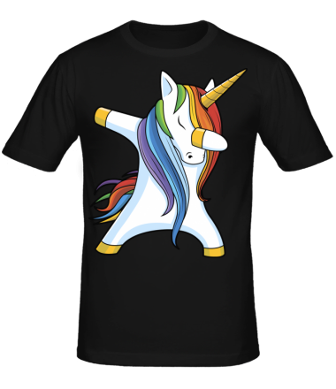 Мужская футболка Unicorn dabbing