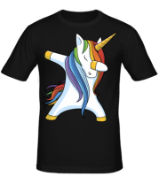 Мужская футболка Unicorn dabbing фото