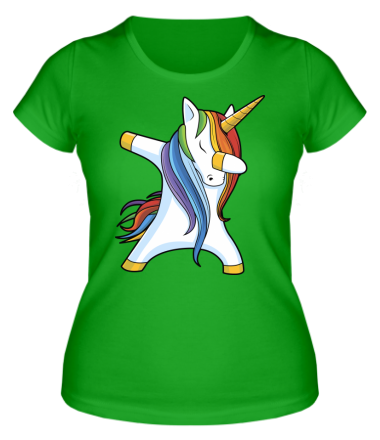 Женская футболка Unicorn dabbing